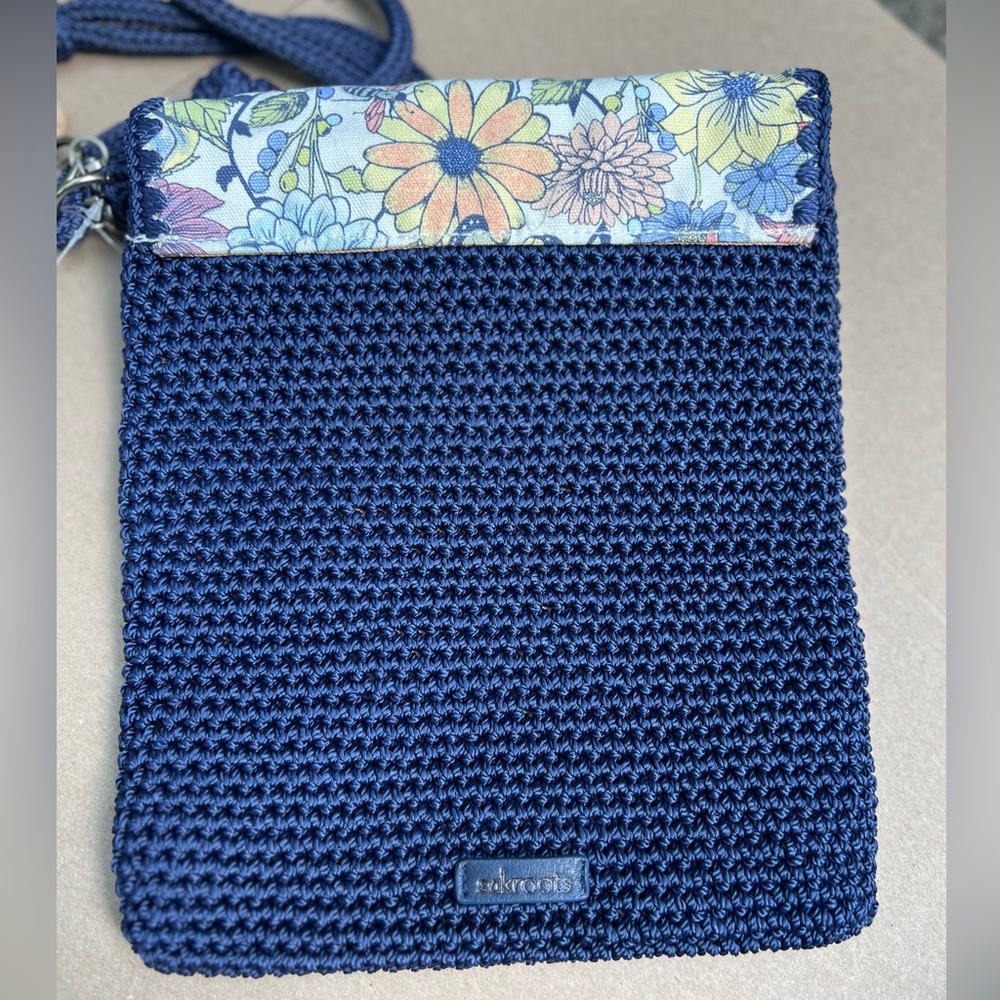 The Sak Blue Crochet Crossbody Bag- Sayulita print - Picture 4 of 7
